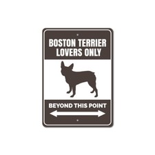 Boston Terrier Sign, Boston Terrier Decor Aluminum Metal Sign