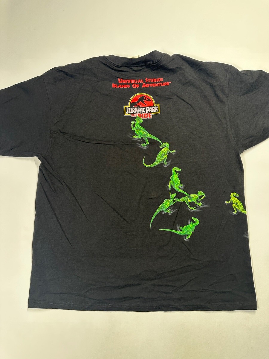 90s Jurassic Park 1992年 ブラックTシャツ 1992 Vintage Jurassic Park Movie T-rex T-shirt Tee Black
