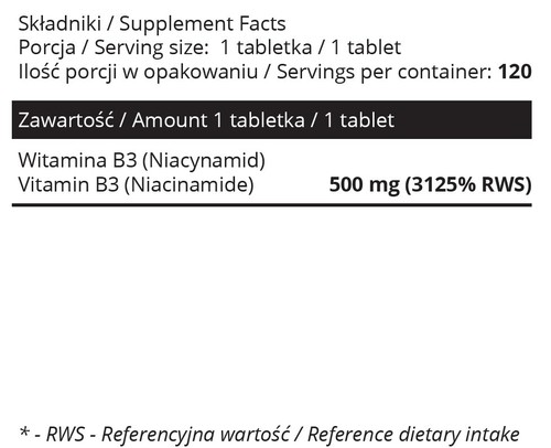 Niacinamid 500 mg (Vitamin B3) - Tabletten - ohne Spülung - hochfest - Sowelo - Bild 3 von 10