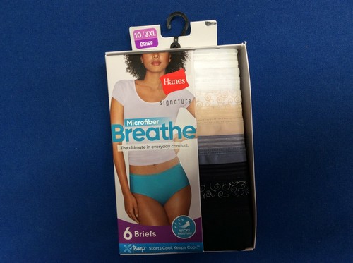 Women's underwear: Hanes Breathe, available in various sizes, colors, styles 6pk - Picture 27 of 27