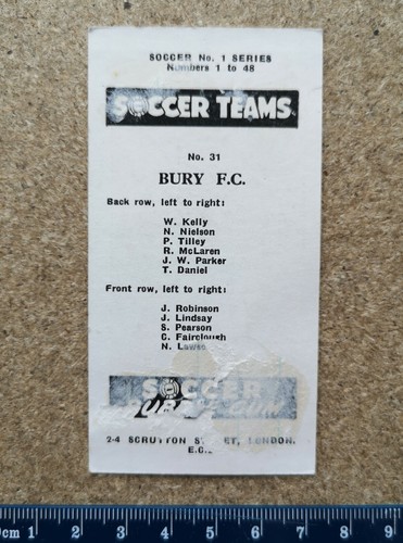 Soccer Bubble Gum Football Teams Series 1 (1957) Single Cards - Various Teams - Picture 21 of 29