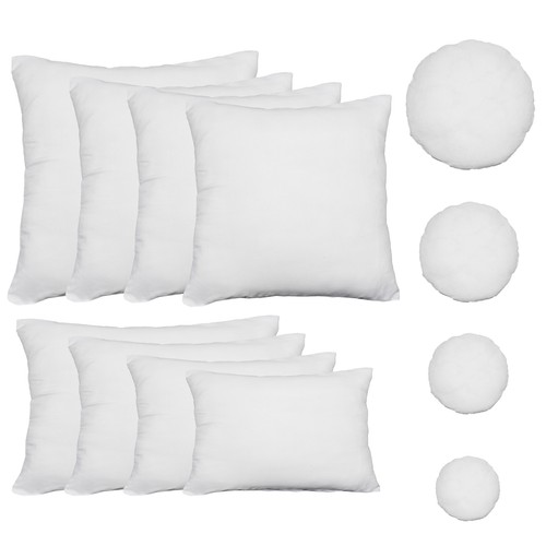 2er Pack Füllkissen Innenkissen Polyester Sofakissen Kopfkissen Kissen Weiß