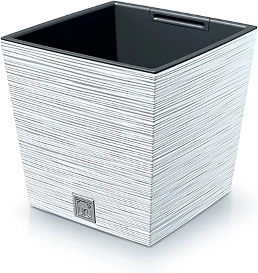 Planter Flower Plant Square Modern Look Low Pot Indoor Outdoor Garden Decor - Image 4 of 4