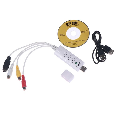 USB Video Audio Capture Card Adapter RCA Analog S-Video AV Input to Computer PC - Imagen 8 de 12