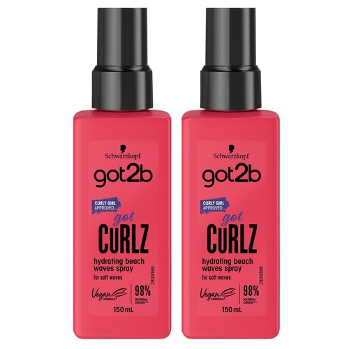 Schwarzkopf Got2b Got Curlz Hydrating Beach Curly Waves Hair Spray, 150ml - Picture 10 of 40