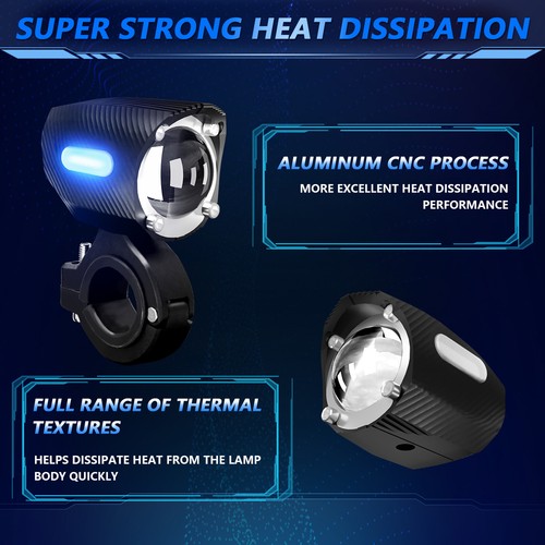2x Motorcycle Truck LED Spot Light Auxiliary Headlight Driving Fog Lamp 18000LM - Picture 8 of 12