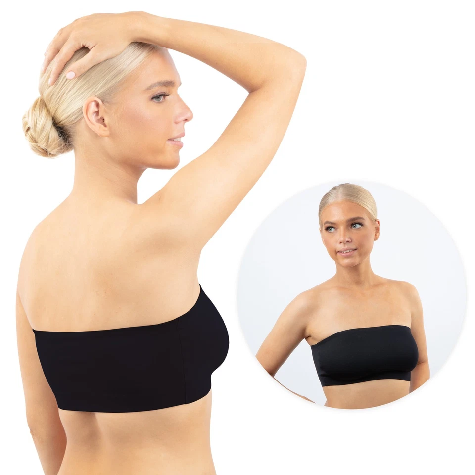 Strapless Bandeau Bra with Stay put Anti-Slip Silicone - Image 4 of 4