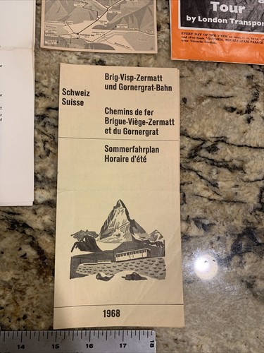 Misc Map Brochure Lot Of Europe Tourist Travels 1968 - Picture 6 of 7