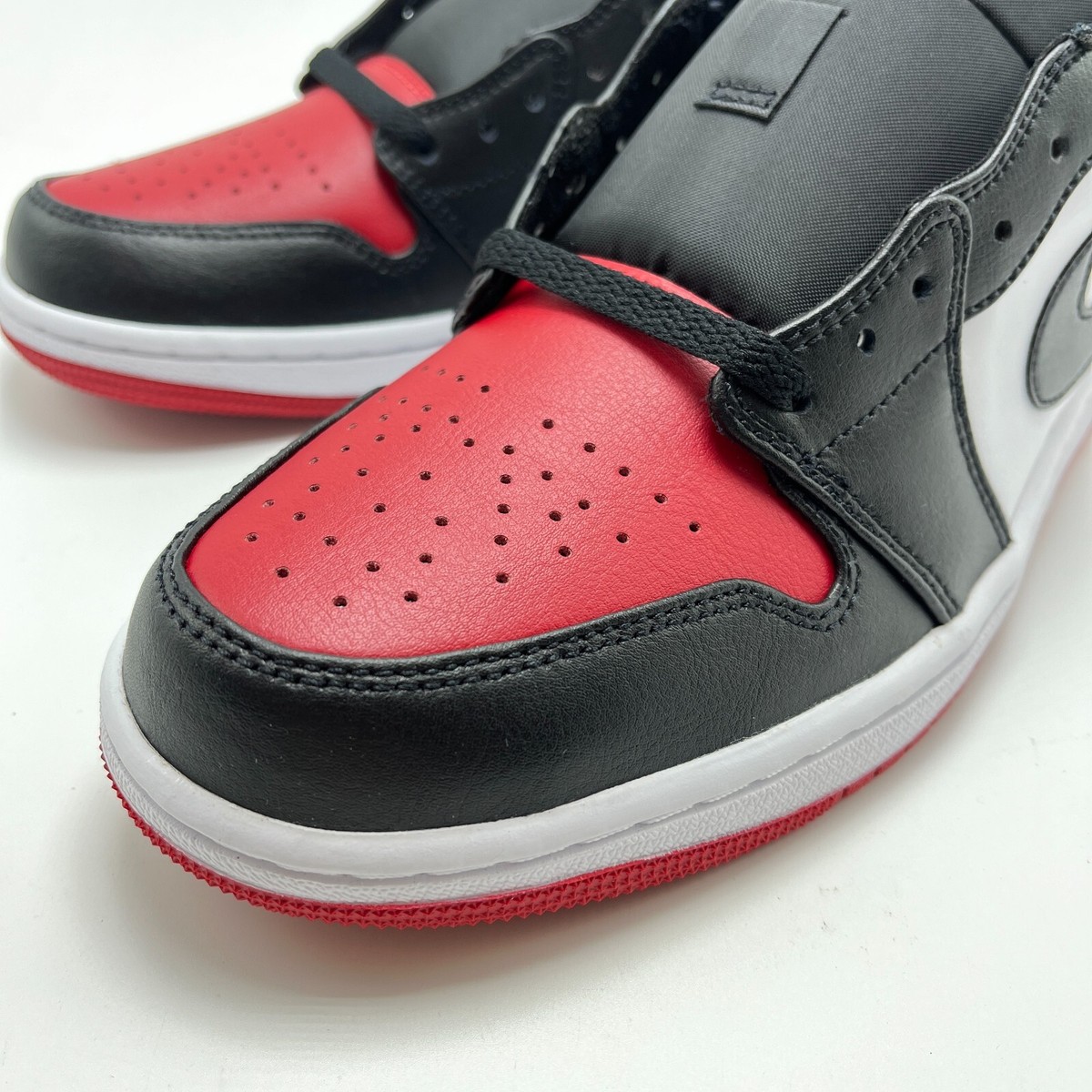 シューズ(男性用) NIKE Air JARDAN 1 LOW BRED 27.5 Air Jordan 1 Low Bred Twist Mens US Size 8.5 553558-067 | eBay