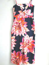 Trina Turk Floral Jumpsuit Size 4 Multicolor Square Neck Sleeveless NWT