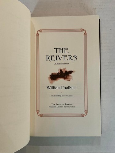 1983 FRANKLIN LIBRARY THE REIVERS BY WILLIAM FAULKNER (LIKE NEW) - Bild 4 von 4