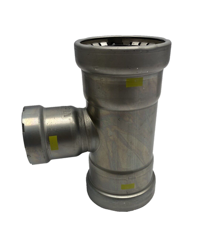 28675 Viega MegaPressG 2-1/2""X2-1/2""X1-1/2"" Tee-Kohlenstoffstahl, Zink-Nickel-Mantel - Bild 4 von 10