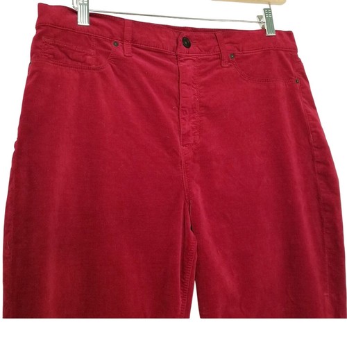 Hudson Women's Size 32 Ox Blood Velvet Barbara Super Skinny High Rise Pants - Picture 2 of 10