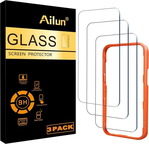 3 Pack Screen Protector for Iphone 16 Pro Max [6.9 Inch] with Installation Frame