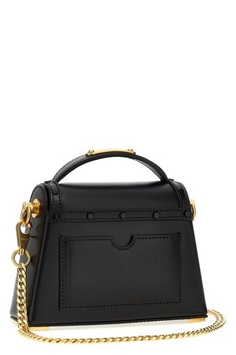BALMAIN B-buzz Dynasty Black Leather Shoulder Bag New - Picture 2 of 4