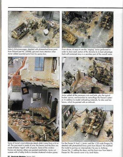 Fine Scale Modeler Jan.02 F-100C Germany Diorama F-100D Kitty Litter Road Runway - Picture 17 of 18