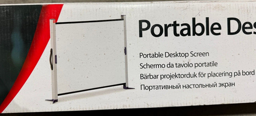 Nobo Projection Projector Video Screen Portable Desktop 4:3 1040x750mm 1901954 - Picture 2 of 5