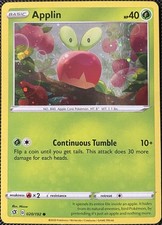 Applin - (Cosmos Holo) 020/192 Blister Exclusives Holo *Swirl* - Pokémon Card