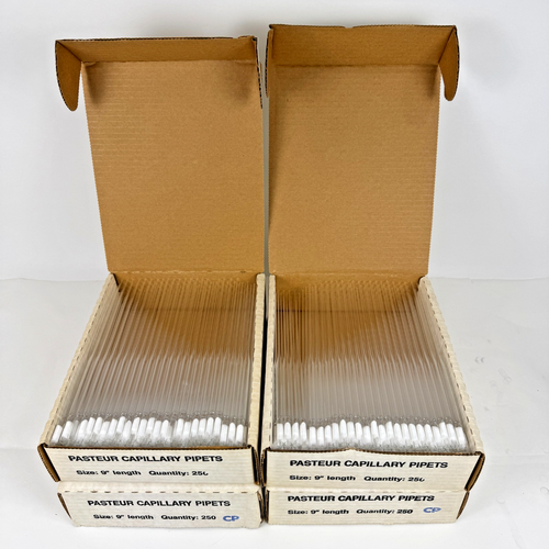 9′′ Pasteur Kapillarpipetten — Borosilikatglas — New Old Stock Lot 250 - 1000 - Bild 8 von 8
