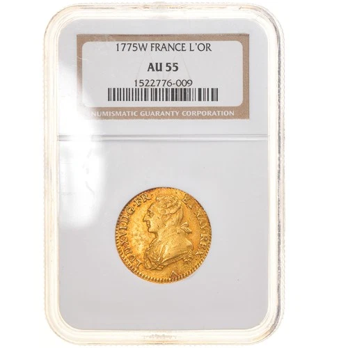 France, Louis XVI, Louis d'or au buste dressed, 1775, Lille, Or, NGC, AU55