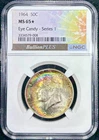 1964 NGC MS65* STAR Silver Kennedy 50c - Eye Candy Series 1 - Rainbow Toned