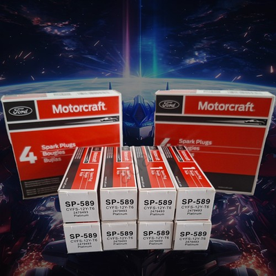 #ad 8Pcs Genuine OEM Motorcraft SP589 CYFS12YT6 Spark Plug replaces SP520 X US $45.91