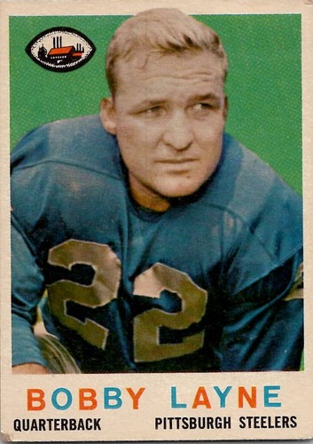1959 Topps BOBBY LAYNE Pittsburgh Steelers #40 VG/EX Condition (1) - Picture 1 of 2