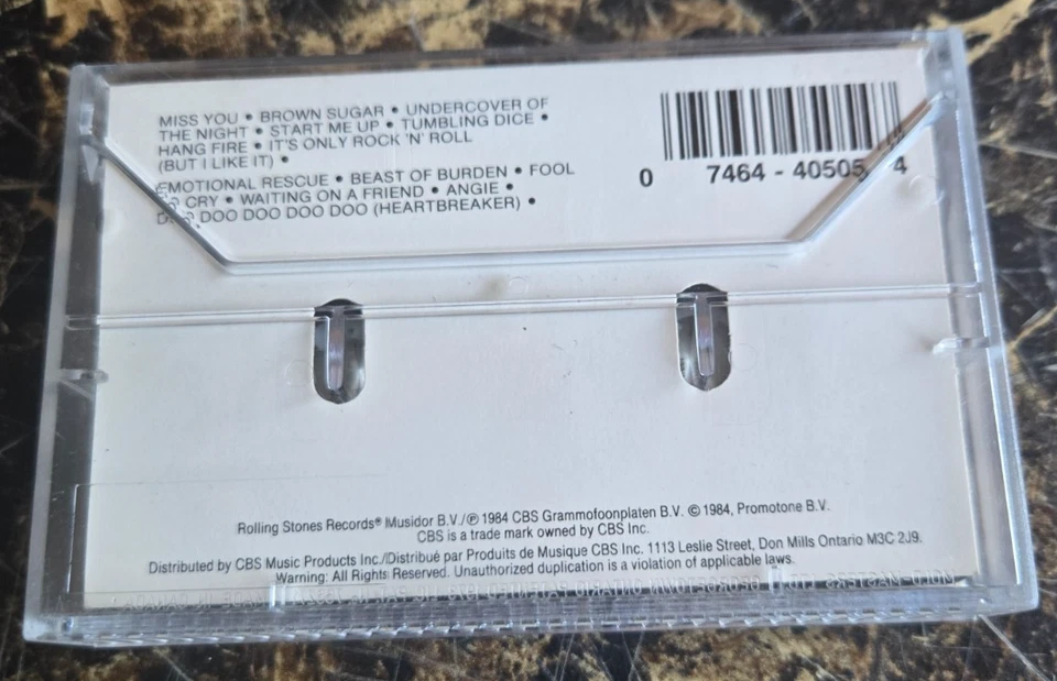 Rolling Stones Rewind original 1984 canadian cassette - Image 2 of 3