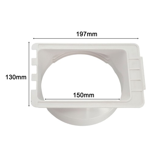Stecker Mobile Klimaanlage Kanal Adapter ABS Material 197*130*150mm - Afbeelding 8 van 12