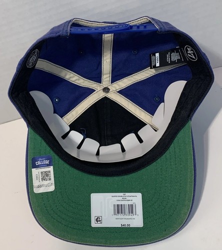 '47 Brand NCAA Captain University of Kentucky Retro Dusted Blue Snapback Hat New - Picture 8 of 13