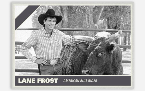 Lane Frost Neuheit Rodeo Karte! American Bull Rider! USA! Rodeo! Legend