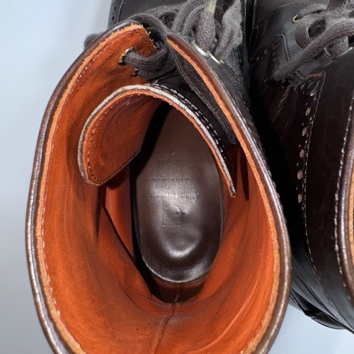 Allen Edmonds Dalton Wingtip Dark Chili Brown Men's Boots Size US 9 D ‘0111’ - Picture 10 of 18