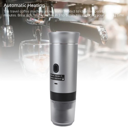Portable Electric Coffee Maker 120ml 304 Stainless Steel Automatic Heating - Picture 2 of 24