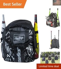 Rawlings | SAVAGE Backpack Equipment Bag | T-Ball / Youth Baseball & Softball |