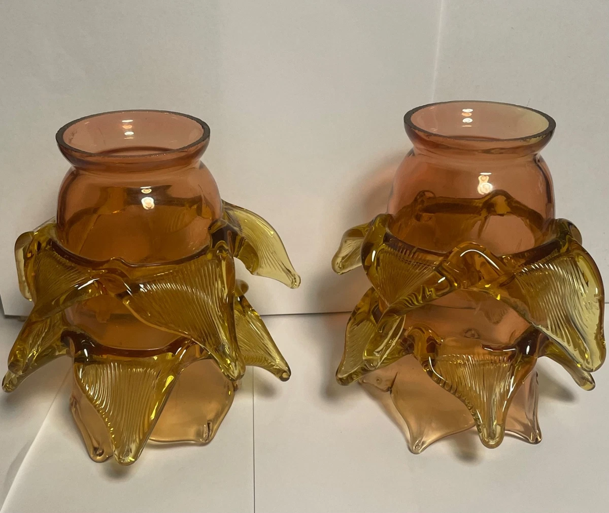 Amber Glass Lamp In Collectible Lamp Shades for sale | eBay