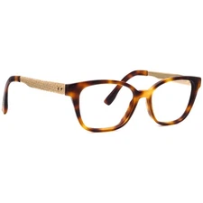Jimmy Choo Eyeglasses 160 BHZ Havana/Gold Butterfly Frame Italy 51[]16 140