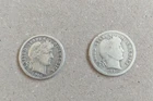 U.S. Coins Two Barber Head Dimes. 1-1916 & 1-1916s.