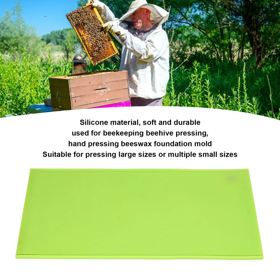 2Pcs 5.4mm Silicone Beeswax Sheet Mold Beeswax Foundation Press Mold Beekee LS - Image 4 of 4