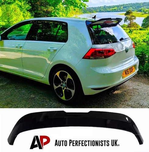 VW Golf MK7 MK7.5 TSI TDI Gloss Black Rear Roof Spoiler Boot Wing Lip Body Kit! - Picture 2 of 12