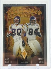 2024 Panini Phoenix CRIS CARTER & RANDY MOSS #TT-MIN Treasured Tandems 🔥