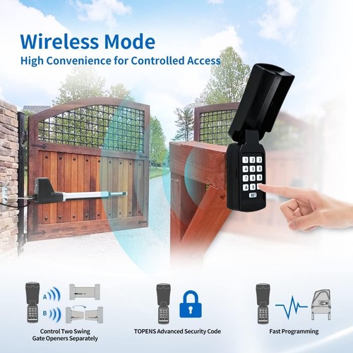 TOPENS TC188 Universal Wireless Wired Keypad for Automatic Swing Sliding Gate - Picture 4 of 9