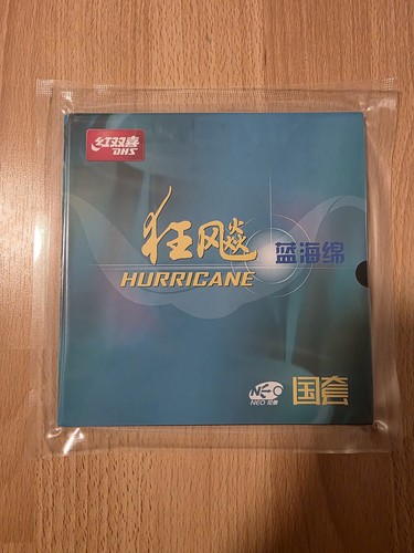 DHS Hurricane 3 Neo National Rubber 39 Blue Sponge Black 2.1mm