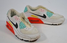 Nike Air Max Spring 90 Multicolor FZ3622-100 Size 5.5 Kids Youth White Red Teal