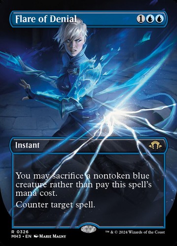 Flare of Denial- Modern Horizons 3 Borderless Regular MTG-NM