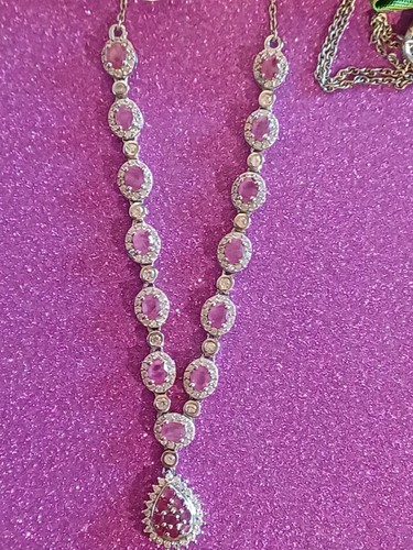 Burmese Ruby Statement Necklace. Full Certificate & Guaranteed Quality. - Picture 6 of 9