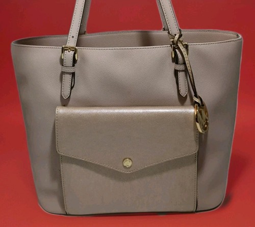 MK Michael Kors Tasche Handtasche rosa Safiano Leder schöner Zustand  - Bild 2 von 23