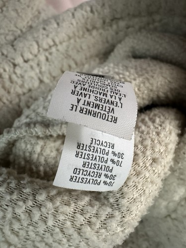 Offline Aerie Sherpa Quarter Zip Cropped Pullover Cream Long Sleeve Size Large - Bild 5 von 10