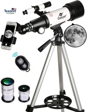 Telescope, 70Mm Aperture 400Mm AZ Mount Astronomical Refracting Telescope for Ki