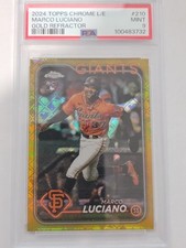 2024 Topps Chrome Logofractor Marco Luciano Gold 50/50 San Francisco Giant PSA 9