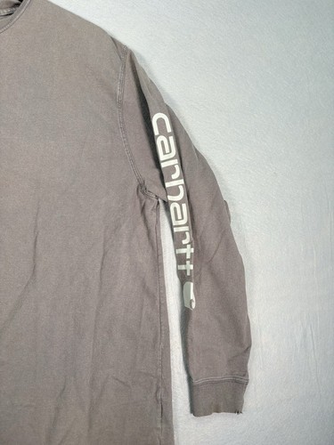 Carhartt Heather Gray Pocket T Shirt Mens Size Large Loose Fit Heavyweight - Picture 2 of 7